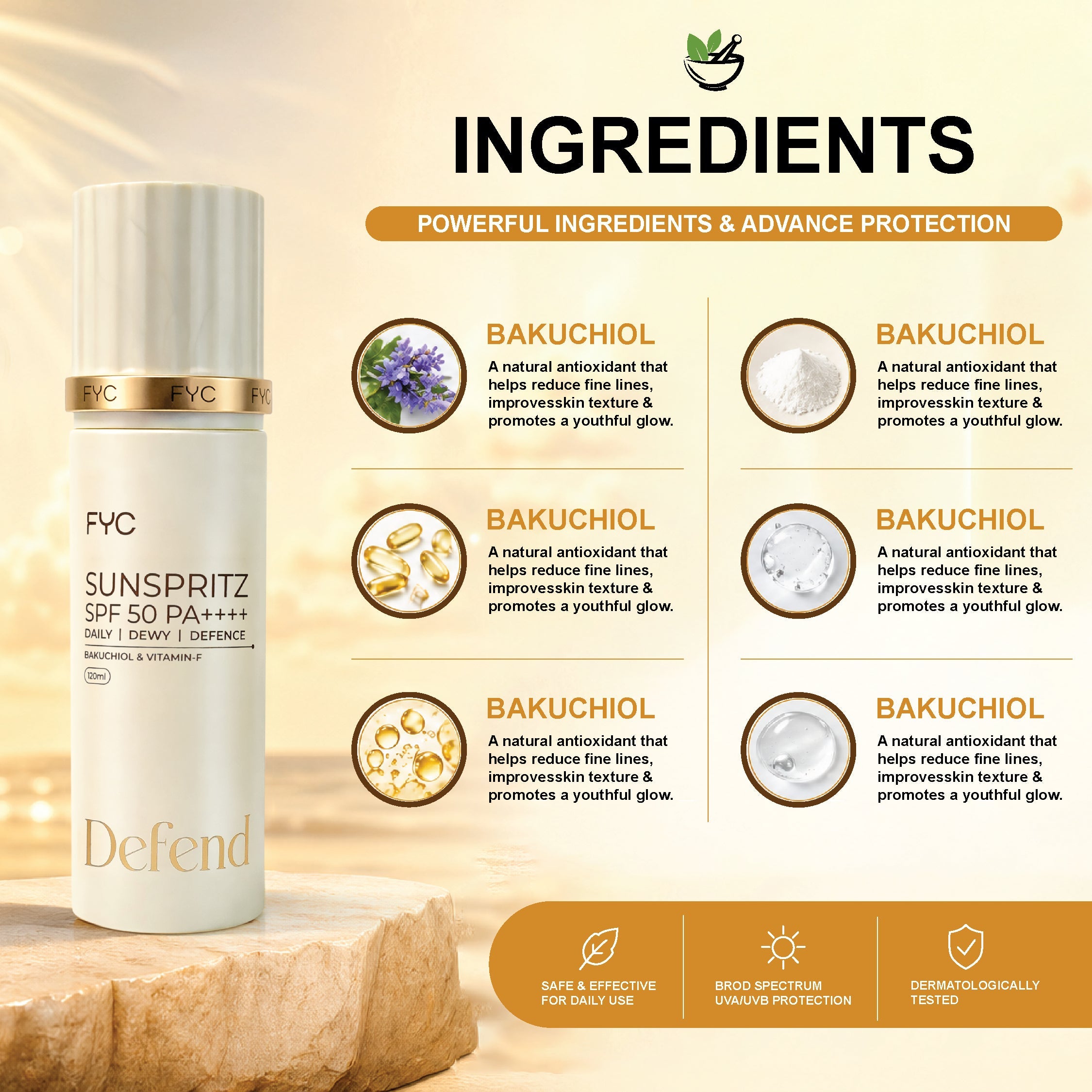 fyc-professional-sunspritz-spf-50-pa-120ml-lightweight-sunscreen-spray - Image 3 - Buy from Indicrest