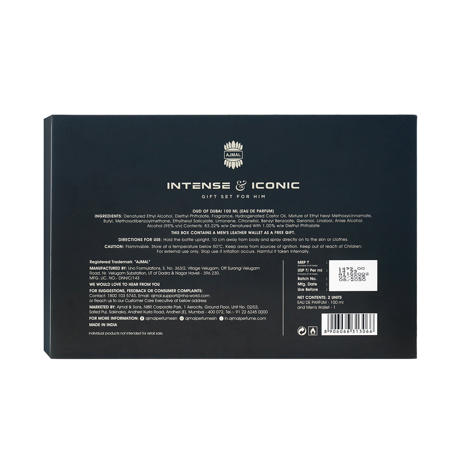 Intense & Iconic Giftset 100 ML for Men - Image 5 - Buy from Indicrest