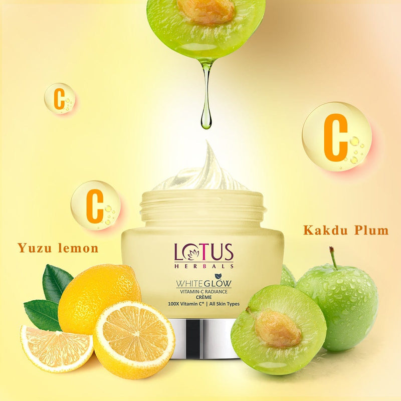 Lotus Herbals WhiteGlow Vitamin-C Radiance Creme SPF 20 I PA+++, 35g