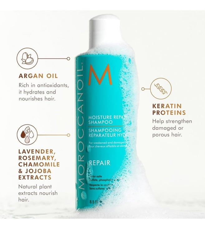 Indicrest Moroccanoil repair shampoo bottle