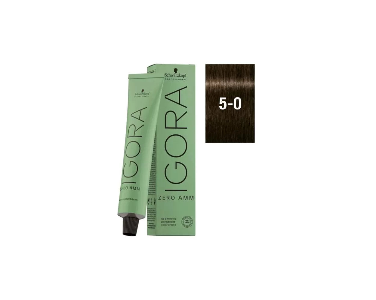 Indicrest Schwarzkopf Igora Zero AMM 5-0 Light Brown tube