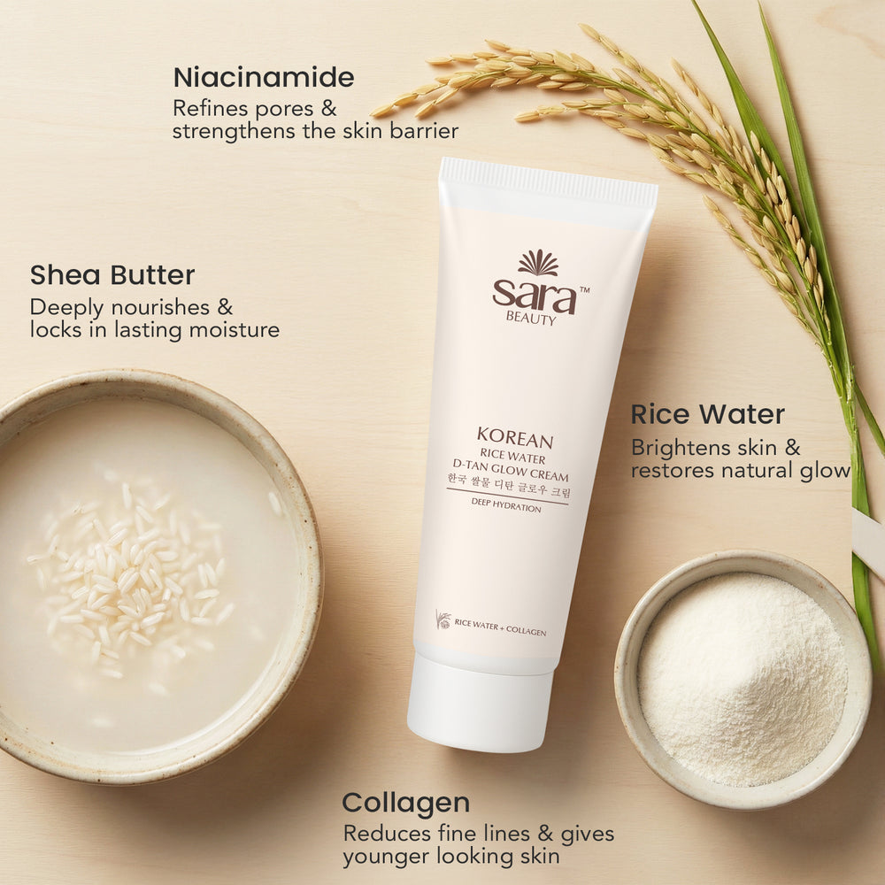 Sara Korean Rice Water D-tan Glow Cream, 120g - Image 7 - Buy from Indicrest