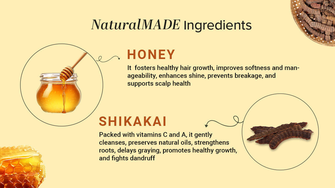 Khadi Natural Shikakai & Honey Hair Conditioner SLS & Paraben Free - 210ml - Image 3 - Buy from Indicrest