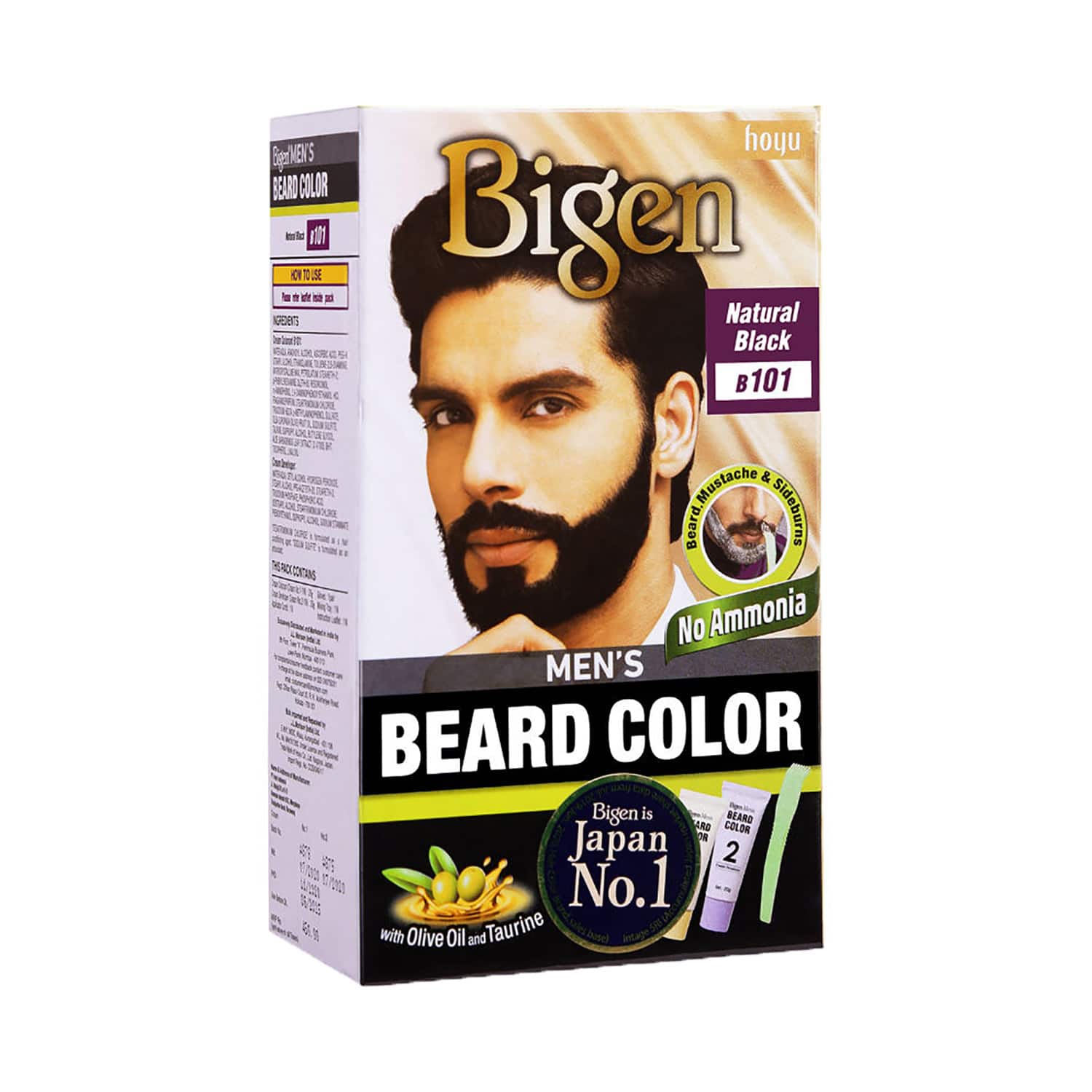 Instructions for using Bigen B101 Beard Color
