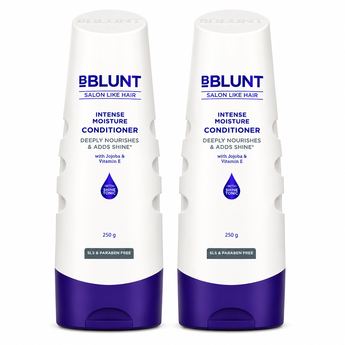 Bblunt Intense Moisture Conditioner with Vitamin E & Jojoba for Dry & Frizzy Hair - 250g, Pack of 2 - Buy from Indicrest