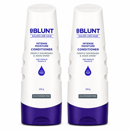 Bblunt Intense Moisture Conditioner with Vitamin E & Jojoba for Dry & Frizzy Hair - 250g, Pack of 2 - Buy from Indicrest