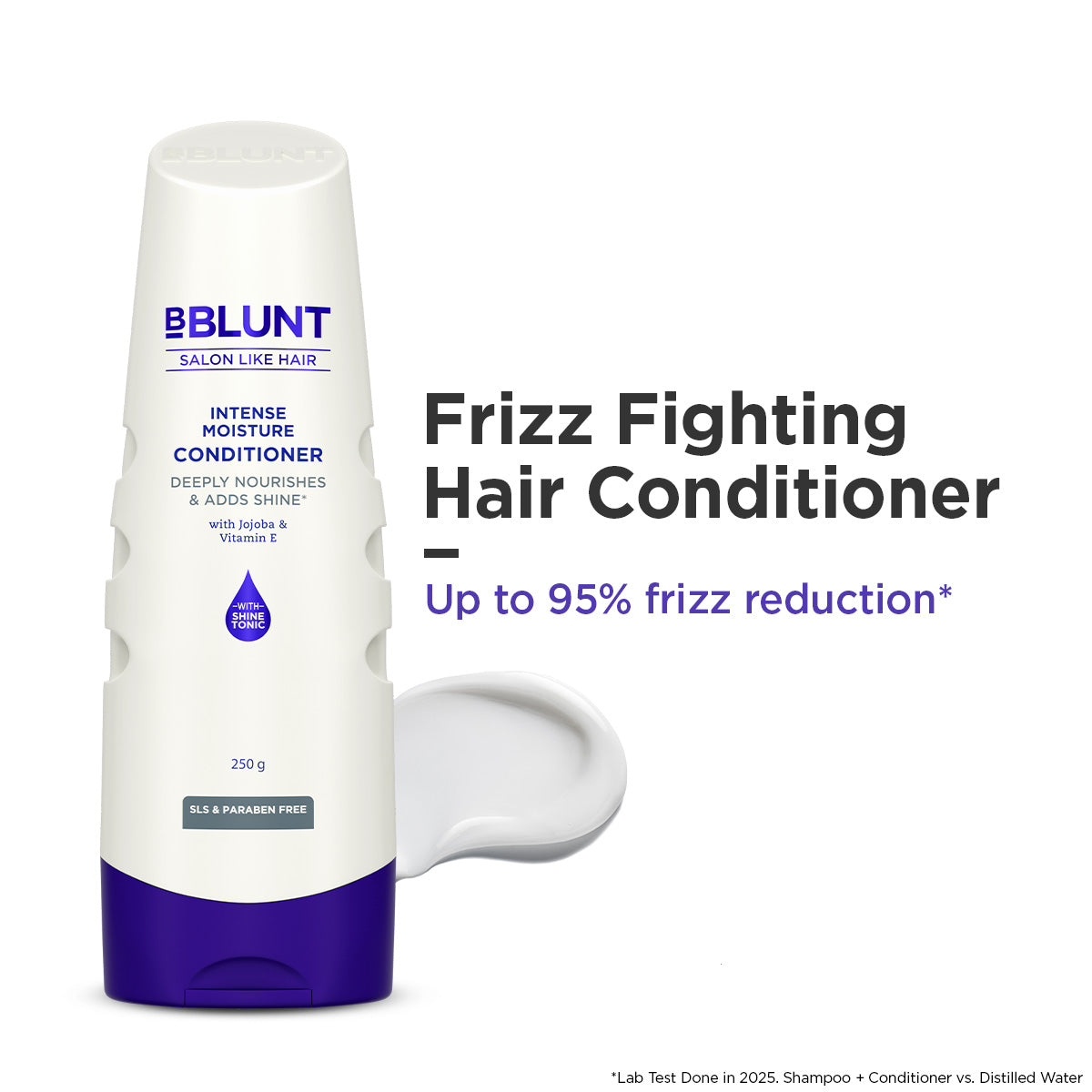 Bblunt Intense Moisture Conditioner with Vitamin E & Jojoba for Dry & Frizzy Hair, 250g, Pack of 2 X 250g - Image 2 - Buy from Indicrest