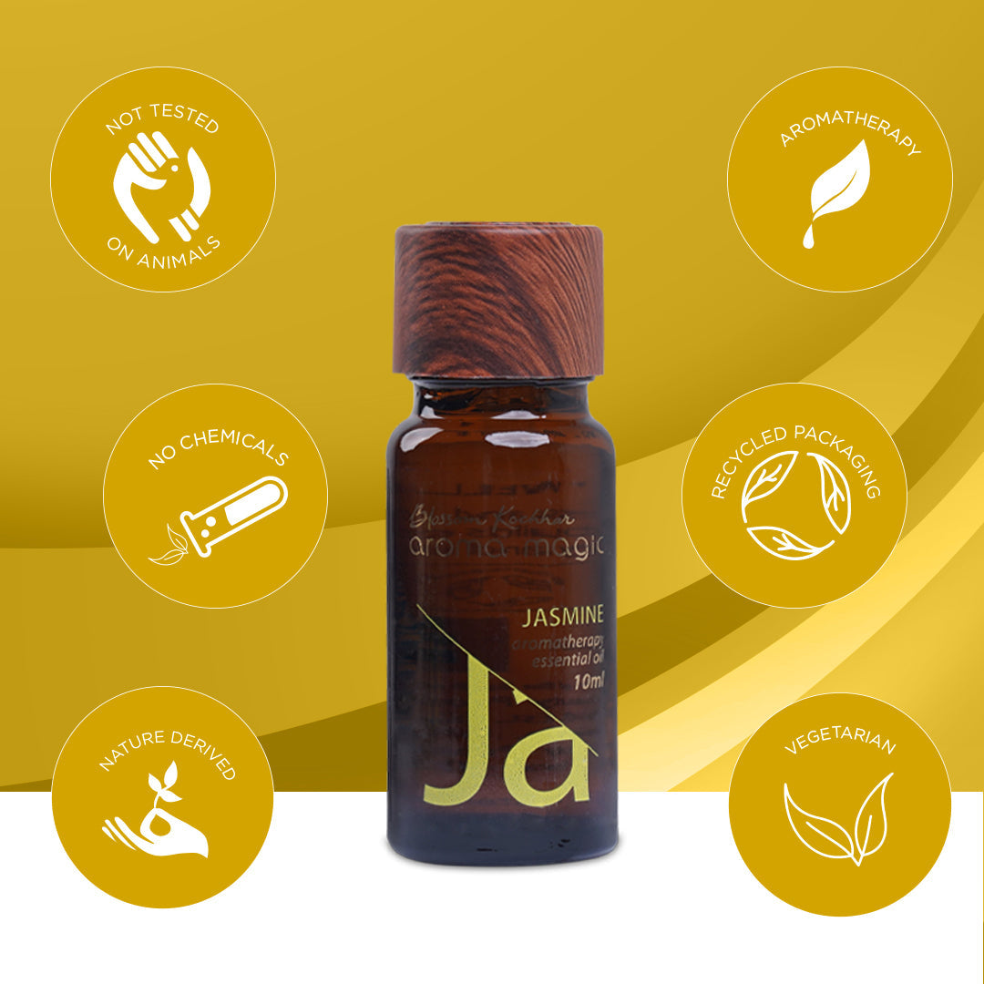Aroma Magic Jasmine Essential Oil - Calms Anxiety, Ease Stress & Uplift Mood, 10ml - Image 6 - Buy from Indicrest