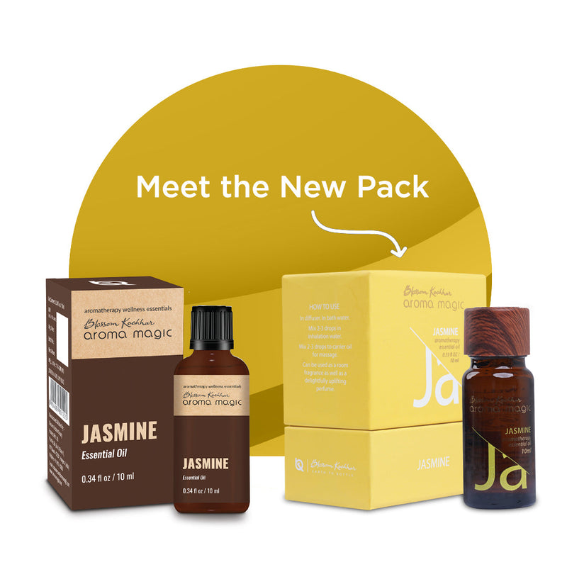 Aroma Magic Jasmine Essential Oil - Calms Anxiety, Ease Stress & Uplift Mood, 10ml - Buy from Indicrest