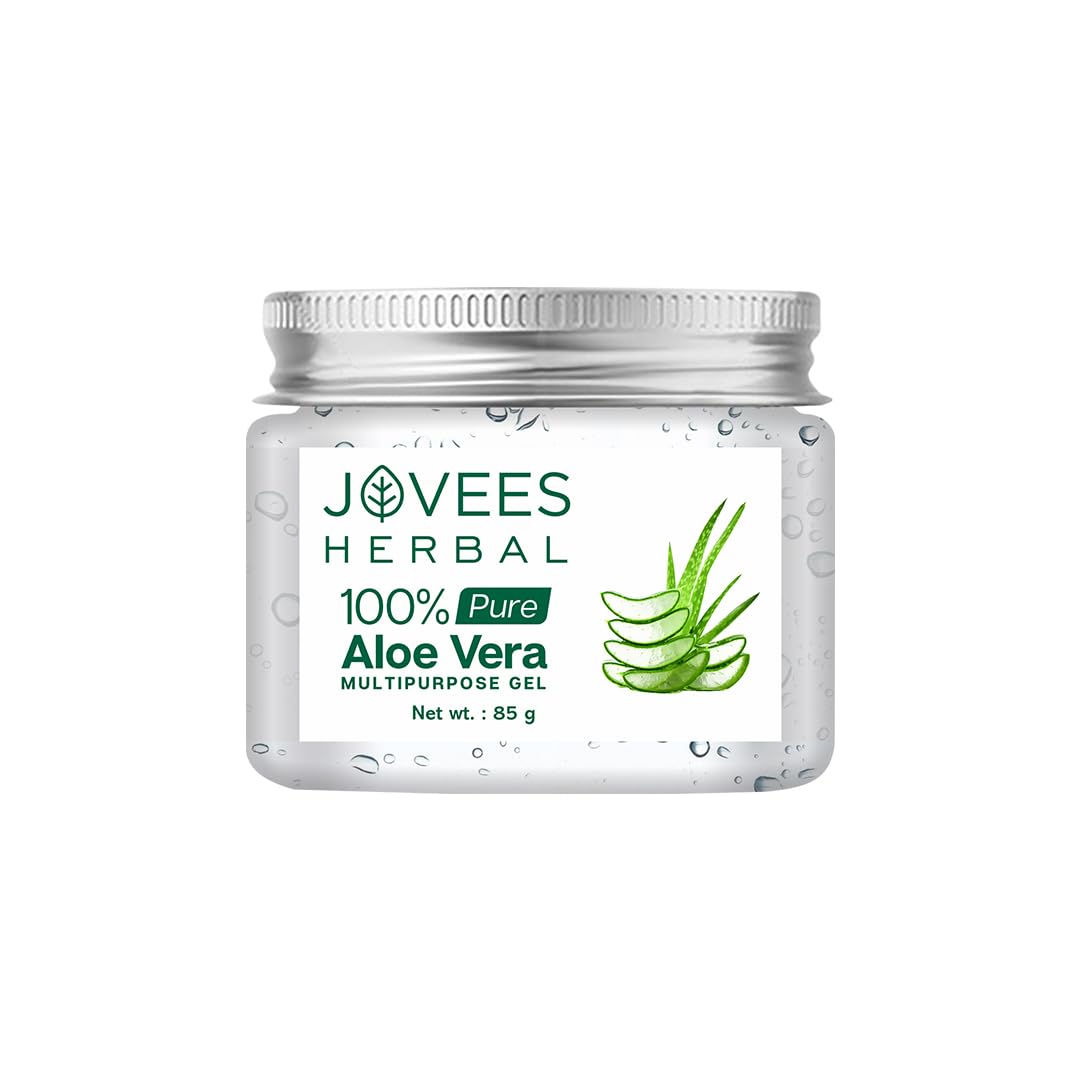 Jovees 100% Pure Aloe Vera Multipurpose Gel For Face, Skin & Hair, 85g