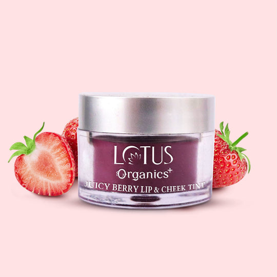 Lotus Herbals Organics+ Juicy Berry Lip & Cheek Tint, 10g