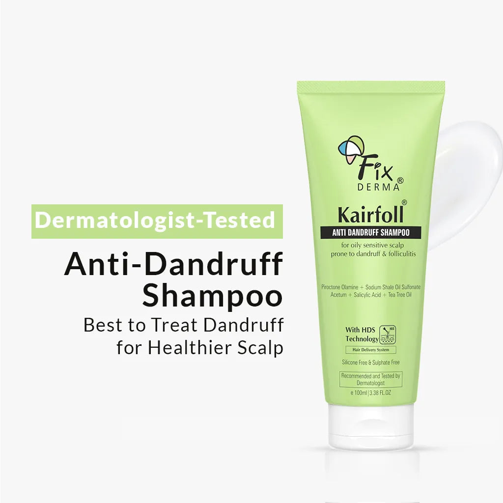 Fixderma Kairfoll Anti Dandruff Shampoo | Relieves Flakes & Scalp Irritation From the First Wash, 100ml - Buy from Indicrest