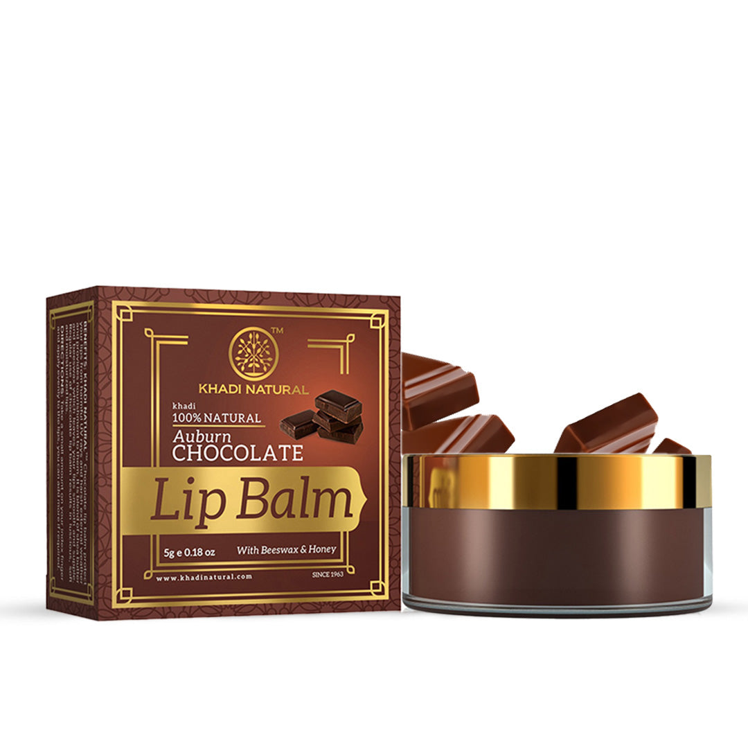 Khadi Natural Chocolate Lip Balm - 5gm - Image 6 - Buy from Indicrest