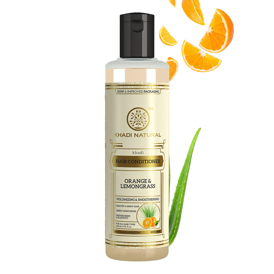 Khadi Natural Herbal Orange Lemongrass Hair Conditioner - 210ml - Image 5 - Buy from Indicrest