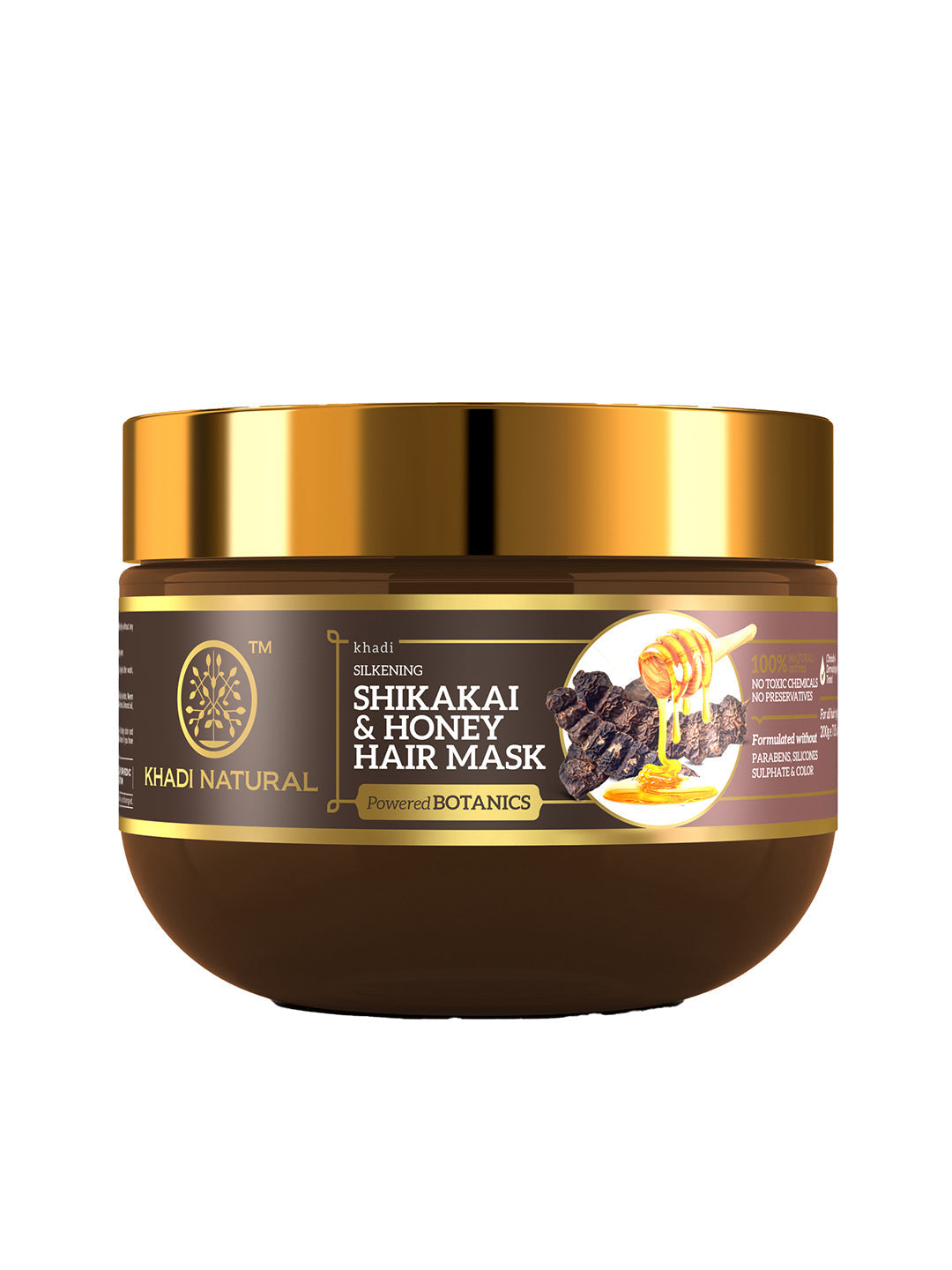 Khadi Natural Shikakai & Honey Hair Mask - Powered Botanics - 200gm - Buy from Indicrest