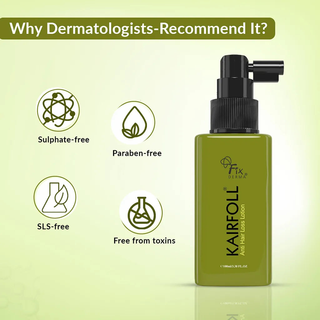 Fixderma Kairfoll Anti Hair Loss Lotion | Nourishes Roots and Prevents Hair Thinning, 100ml - Image 6 - Buy from Indicrest