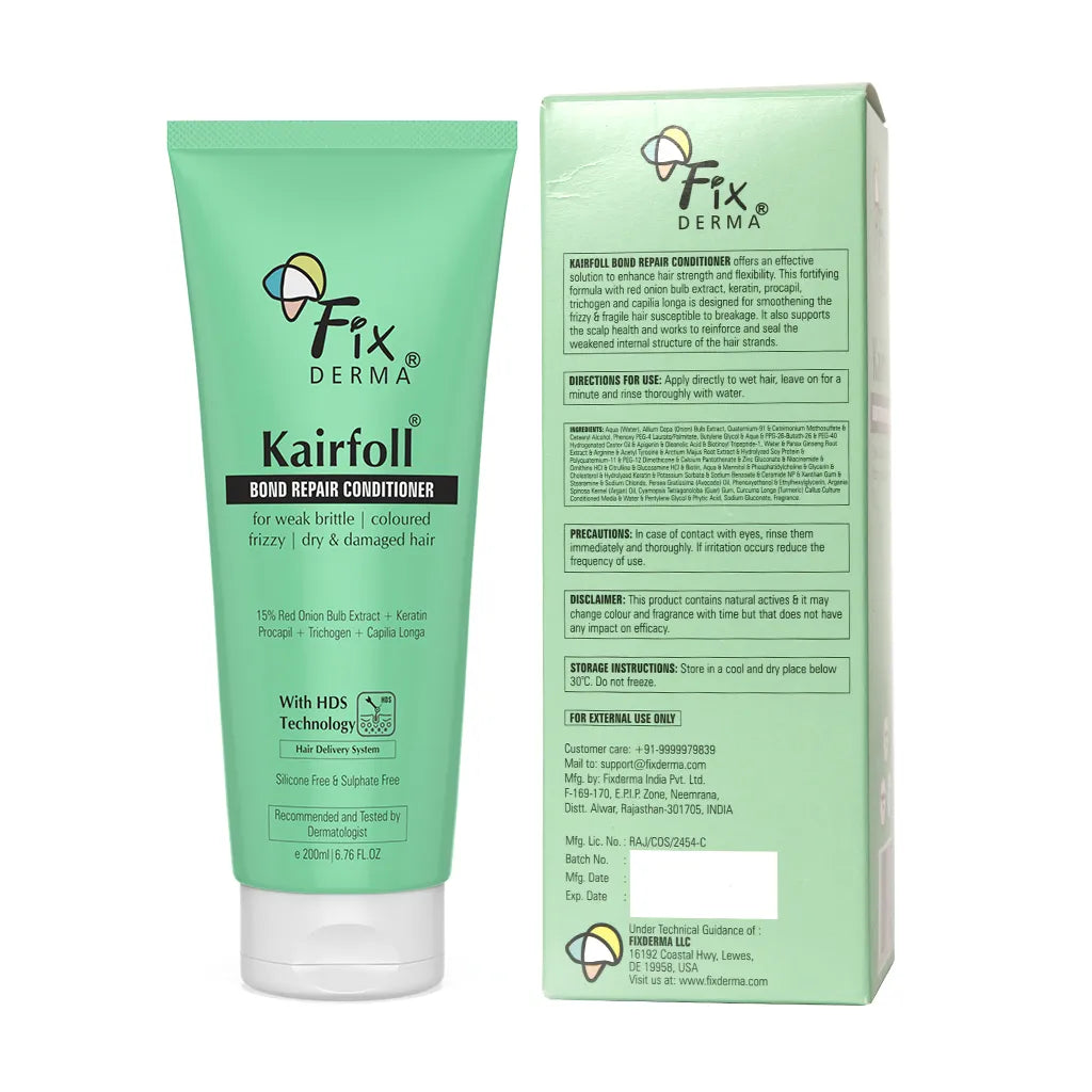 Fixderma Kairfoll Bond Repair Conditioner | Ideal Conditioner For Damaged & Frizzy Hair, 200ml - Image 9 - Buy from Indicrest