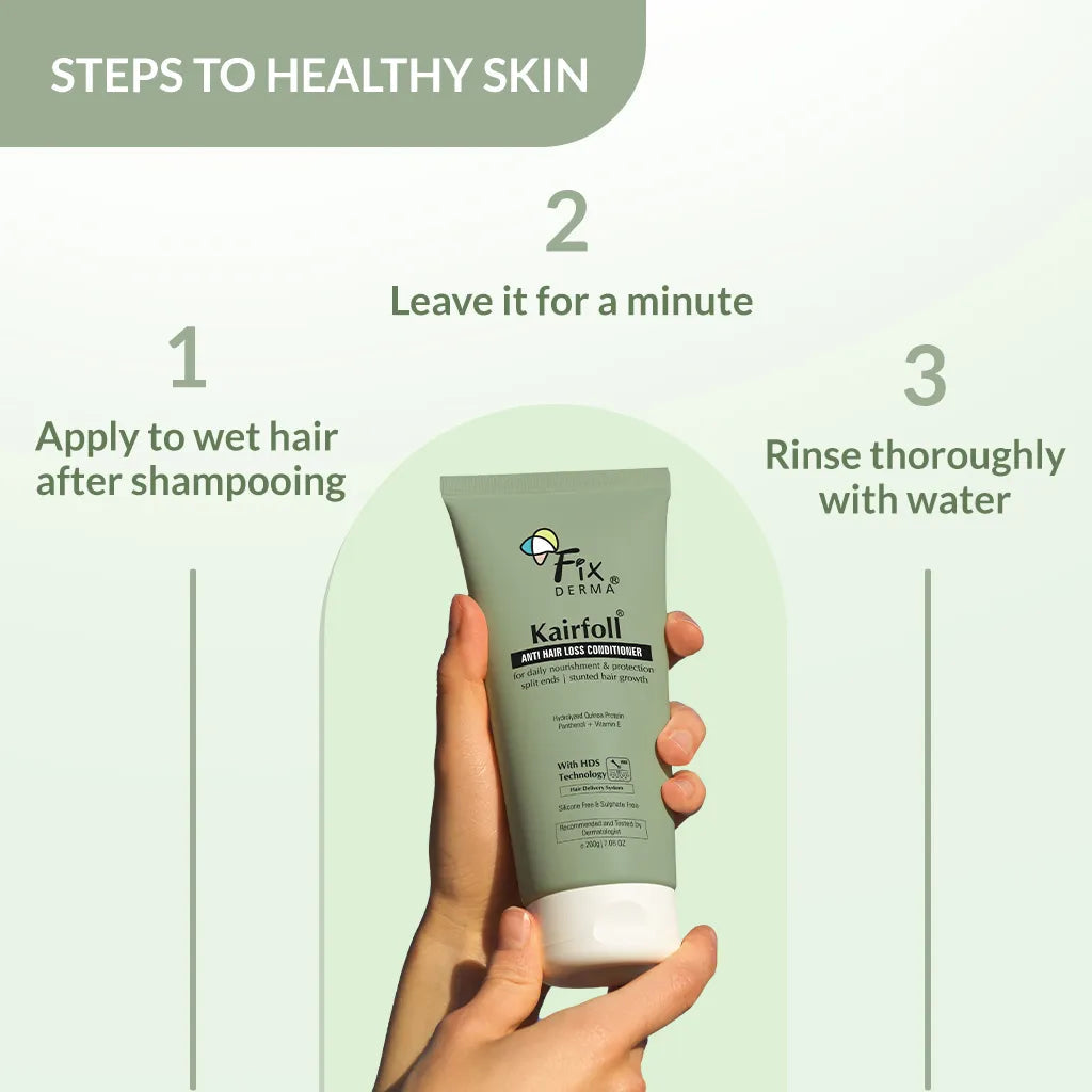 Fixderma Kairfoll Anti Hair Loss Conditioner | Conditioning Formula to Prevent Hair Loss & Split Ends, 200g - Image 5 - Buy from Indicrest