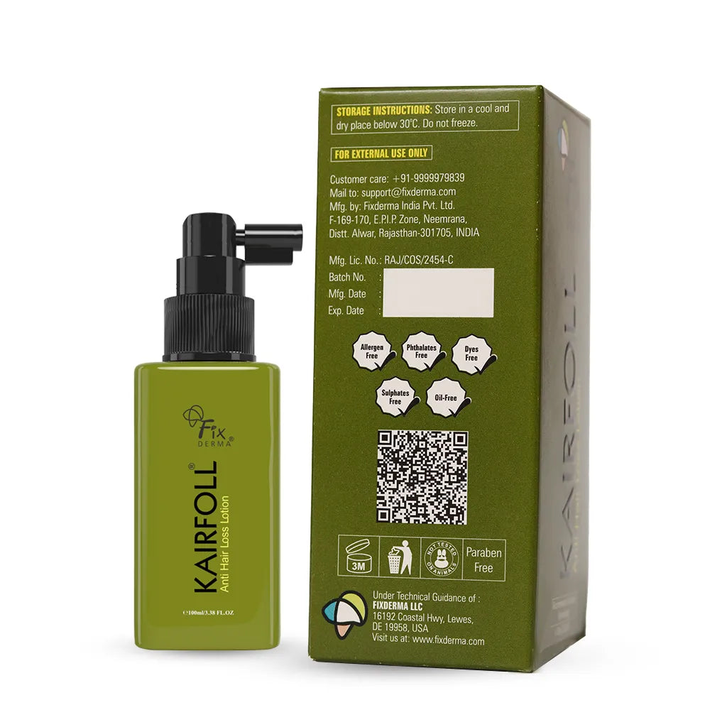 Fixderma Kairfoll Anti Hair Loss Lotion | Nourishes Roots and Prevents Hair Thinning, 100ml - Image 8 - Buy from Indicrest
