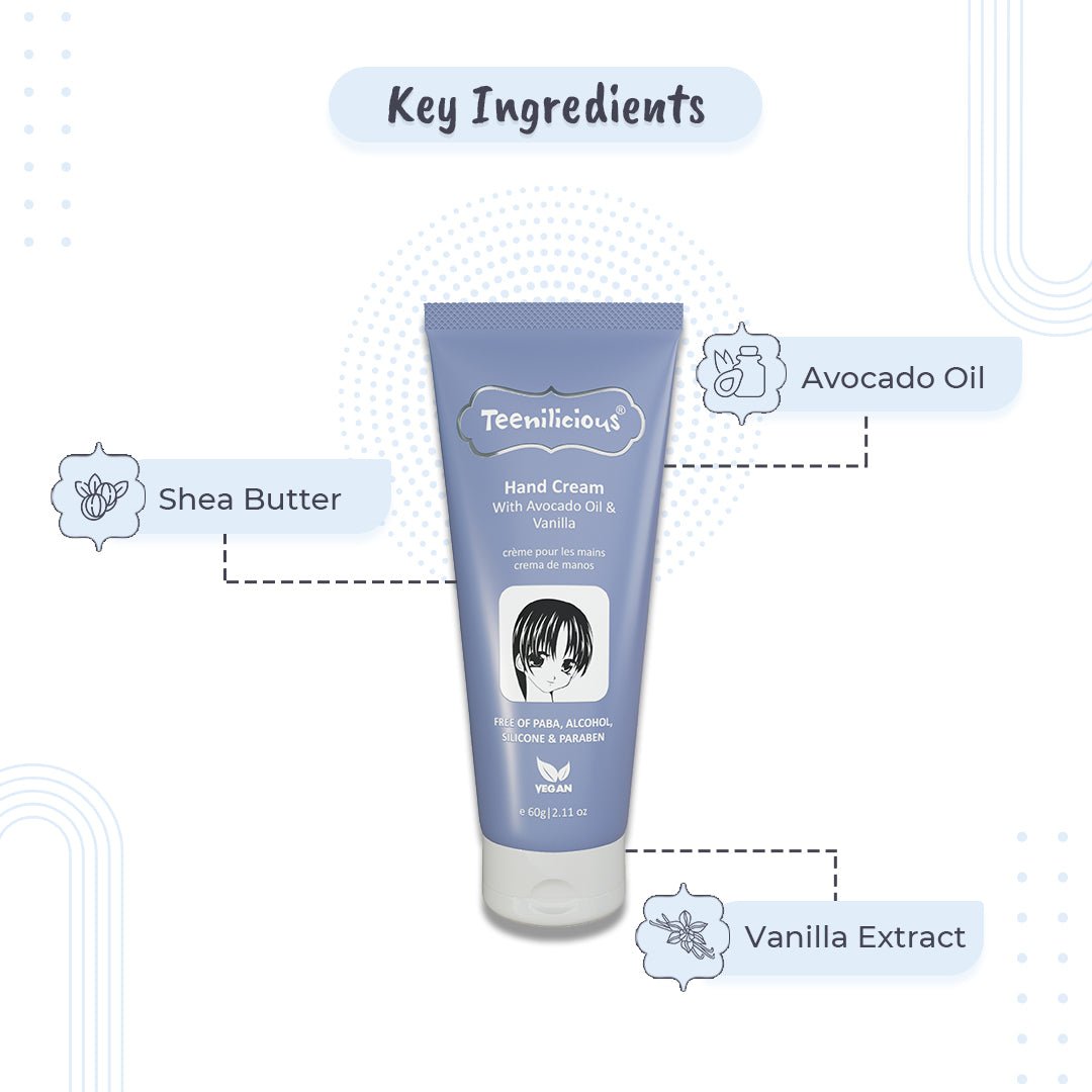 Fixderma Teenilicious Hand Cream With Avocado Oil & Vanilla | Hand Cream For Dry Hands, 60g - Image 3 - Buy from Indicrest