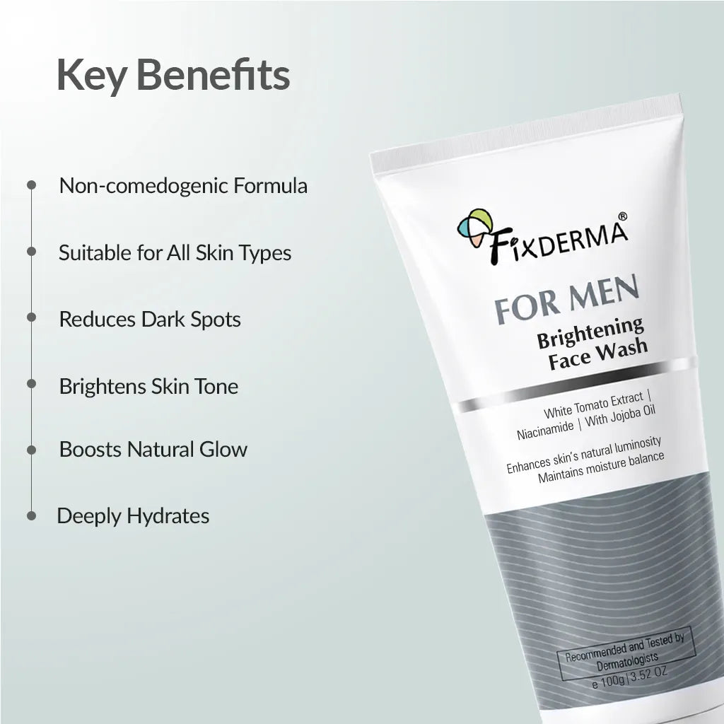 Fixderma FOR MEN Brightening Face Wash, 100g - Image 3 - Buy from Indicrest