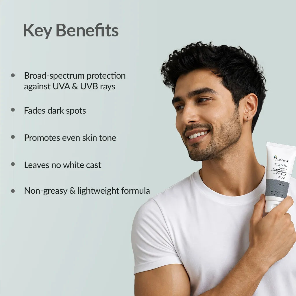 Fixderma FOR MEN Brightening Sunscreen SPF 50+, 50g - Image 4 - Buy from Indicrest
