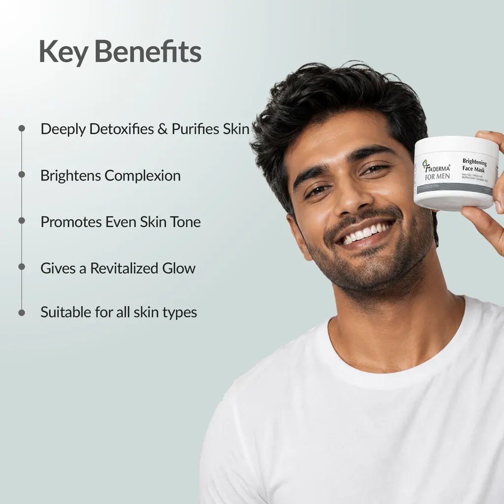 Fixderma FOR MEN Brightening Face Mask, 100g - Image 4 - Buy from Indicrest