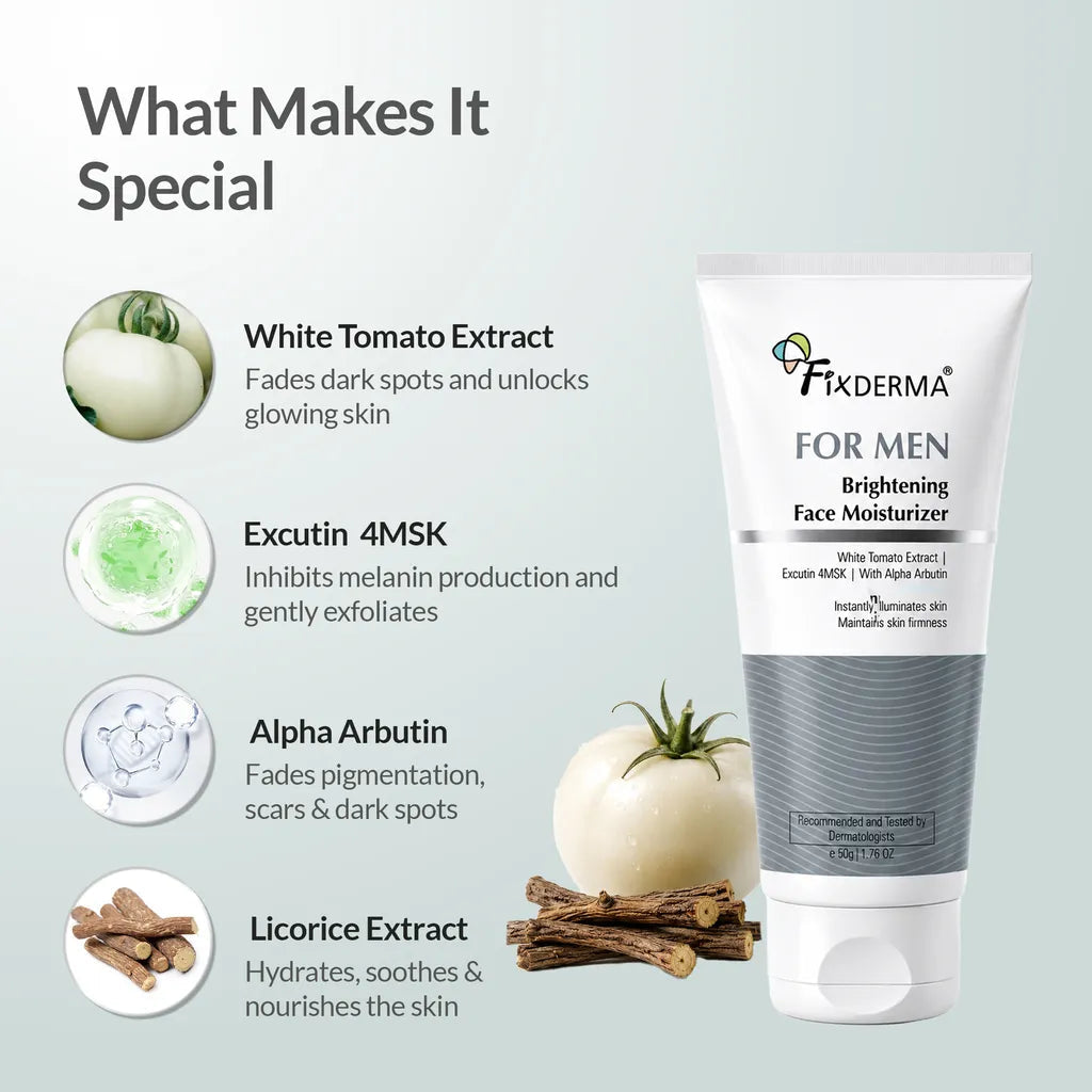 Fixderma FOR MEN Brightening Face Moisturizer, 50g - Image 2 - Buy from Indicrest
