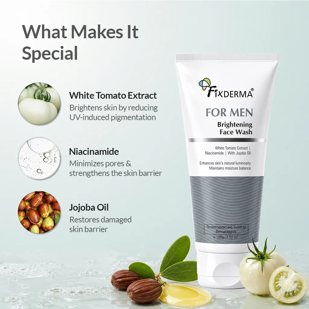 Fixderma FOR MEN Brightening Face Wash, 100g - Image 2 - Buy from Indicrest