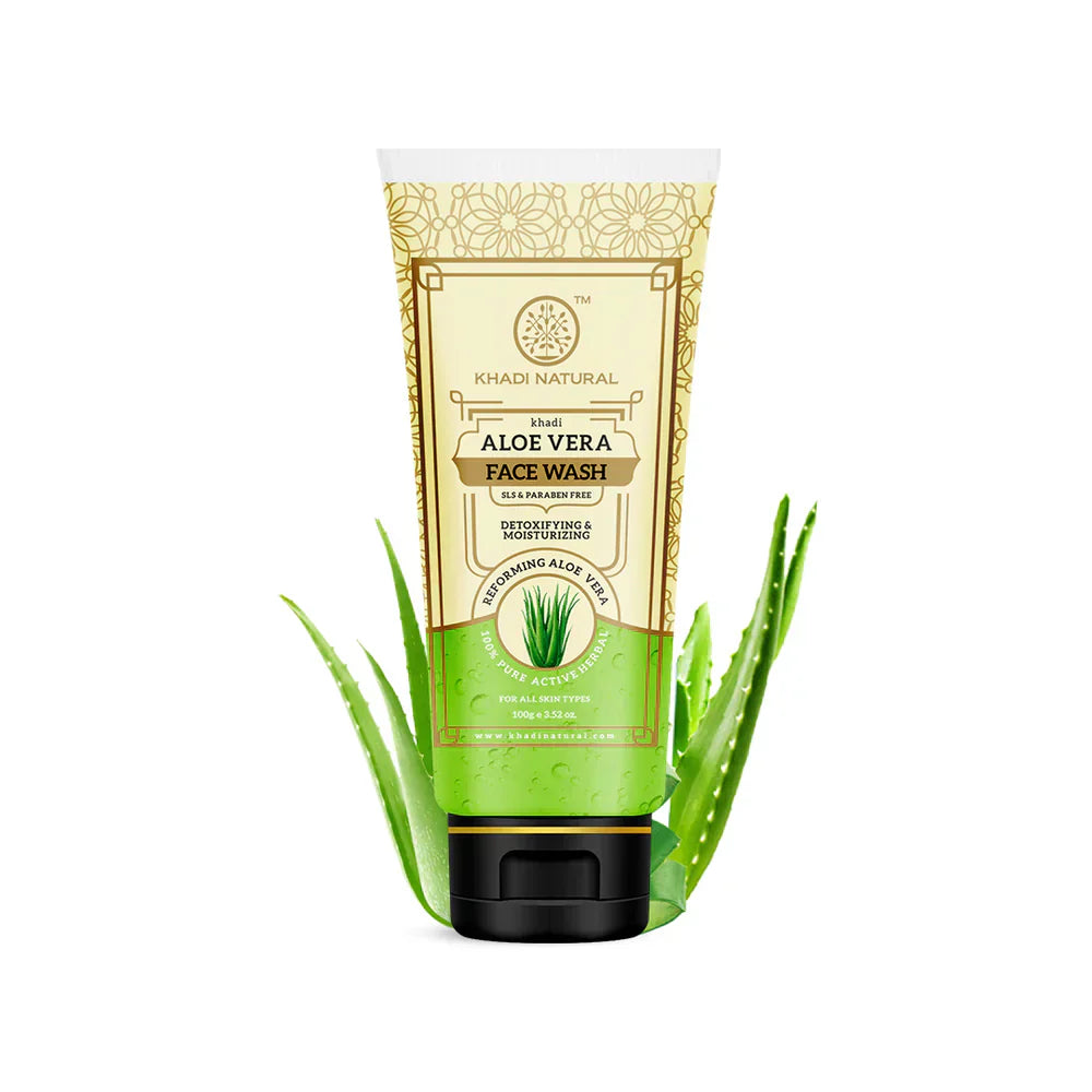 Khadi Aloevera Face Wash 100g - Indicrest