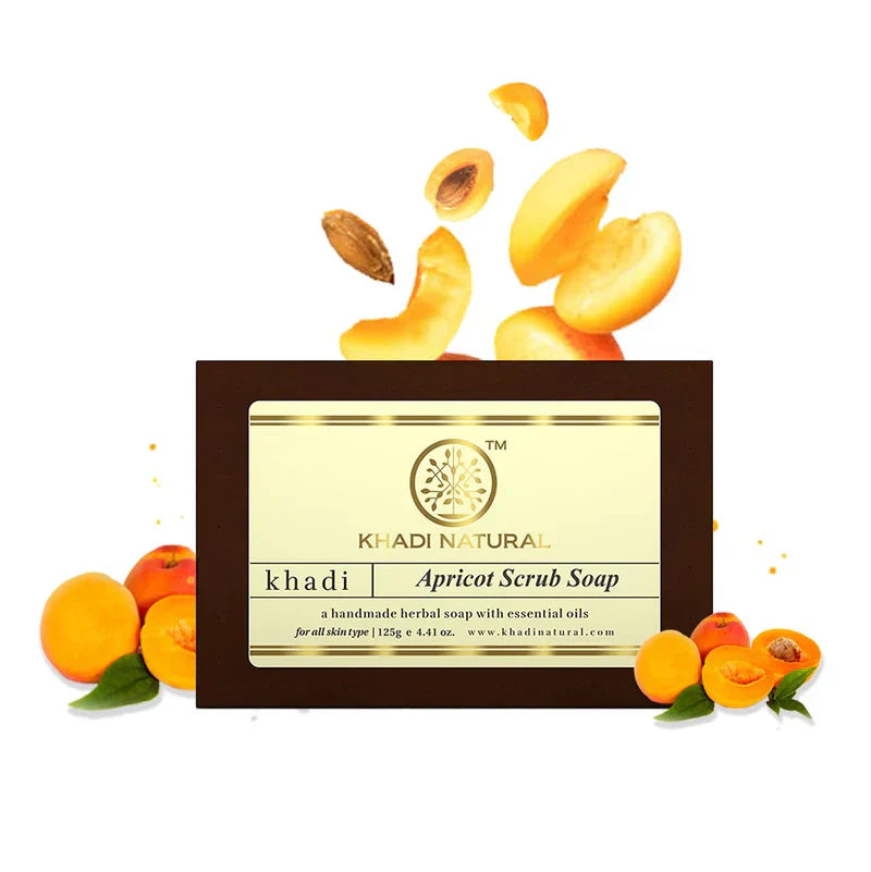 Khadi Apricot Scrub Soap 125g - Indicrest