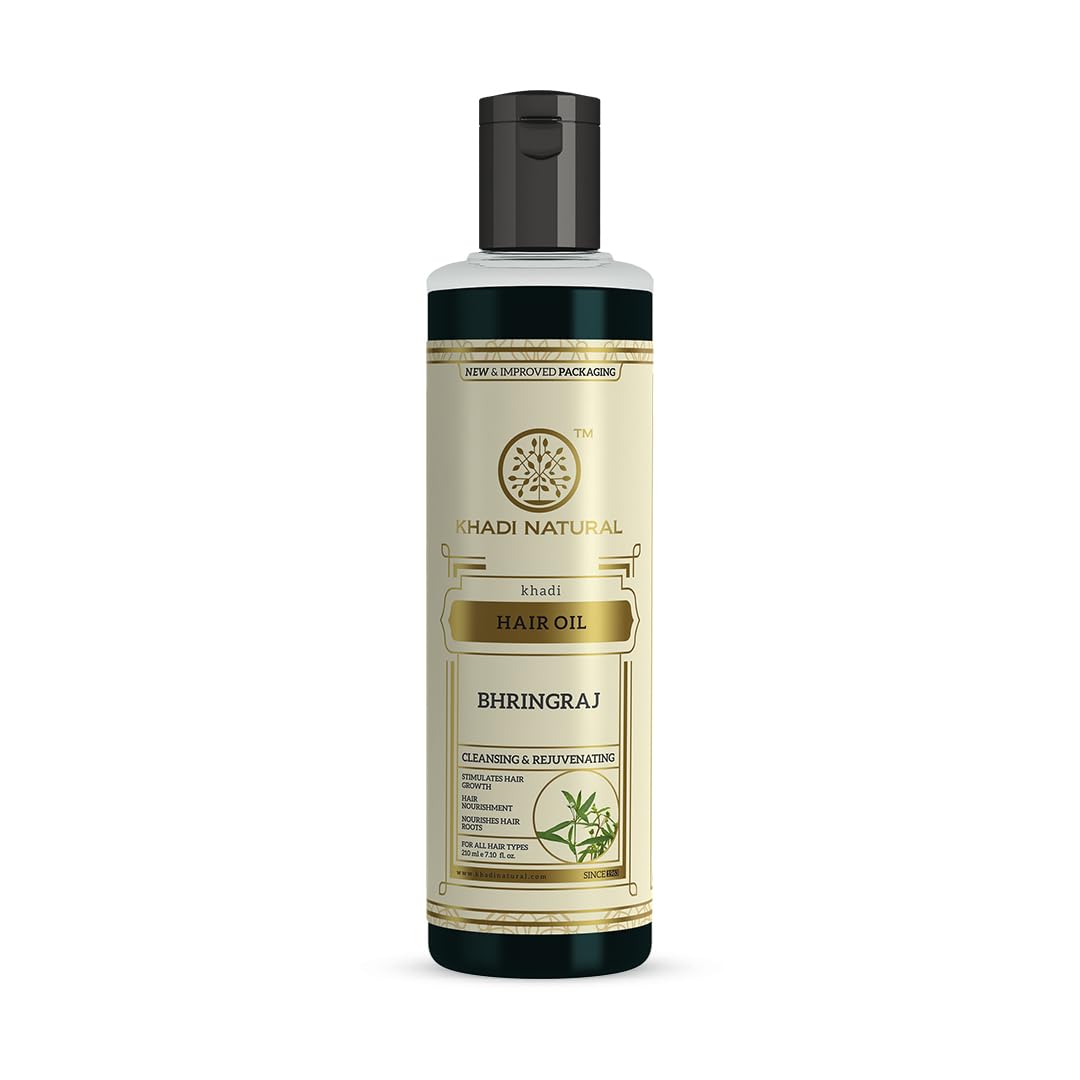 Khadi Bhringraj Hair Oil 210ml - Indicrest