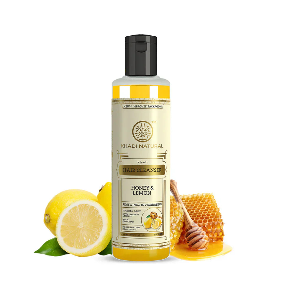 Khadi Honey & Lemon Hair Cleanser 210ml - Indicrest