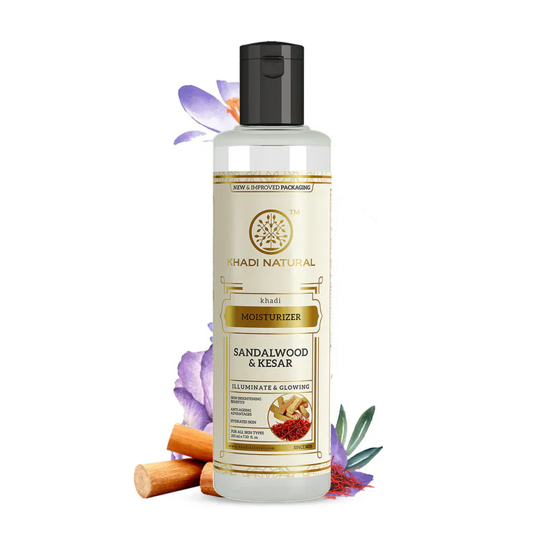 Khadi Sandalwood & Kesar Moisturizer 210ml - Indicrest Buy at Indicrest