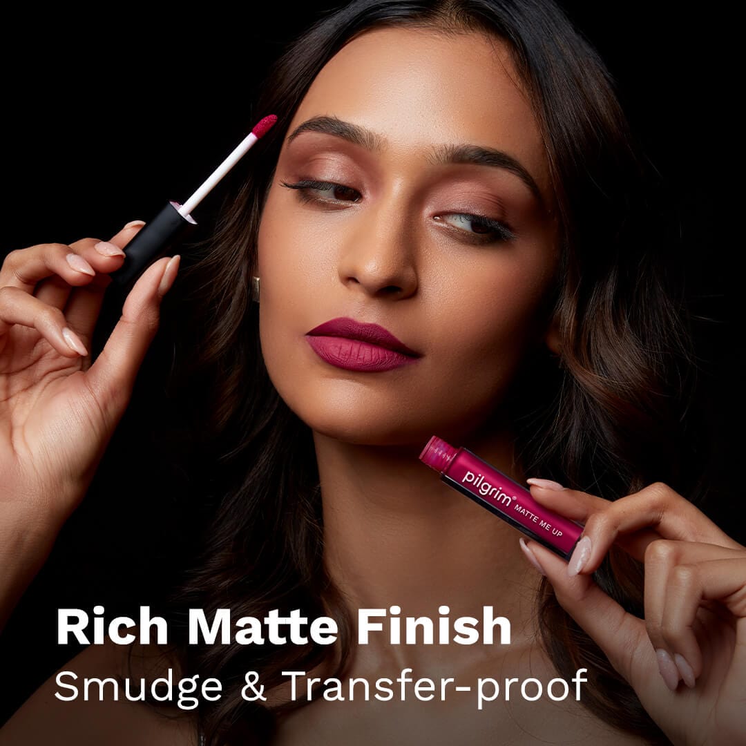pilgrim matte me up liquid lipstick kinky pink 11   Image 3   Buy from Indicrest