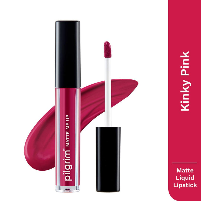 pilgrim matte me up liquid lipstick kinky pink 11   Buy from Indicrest