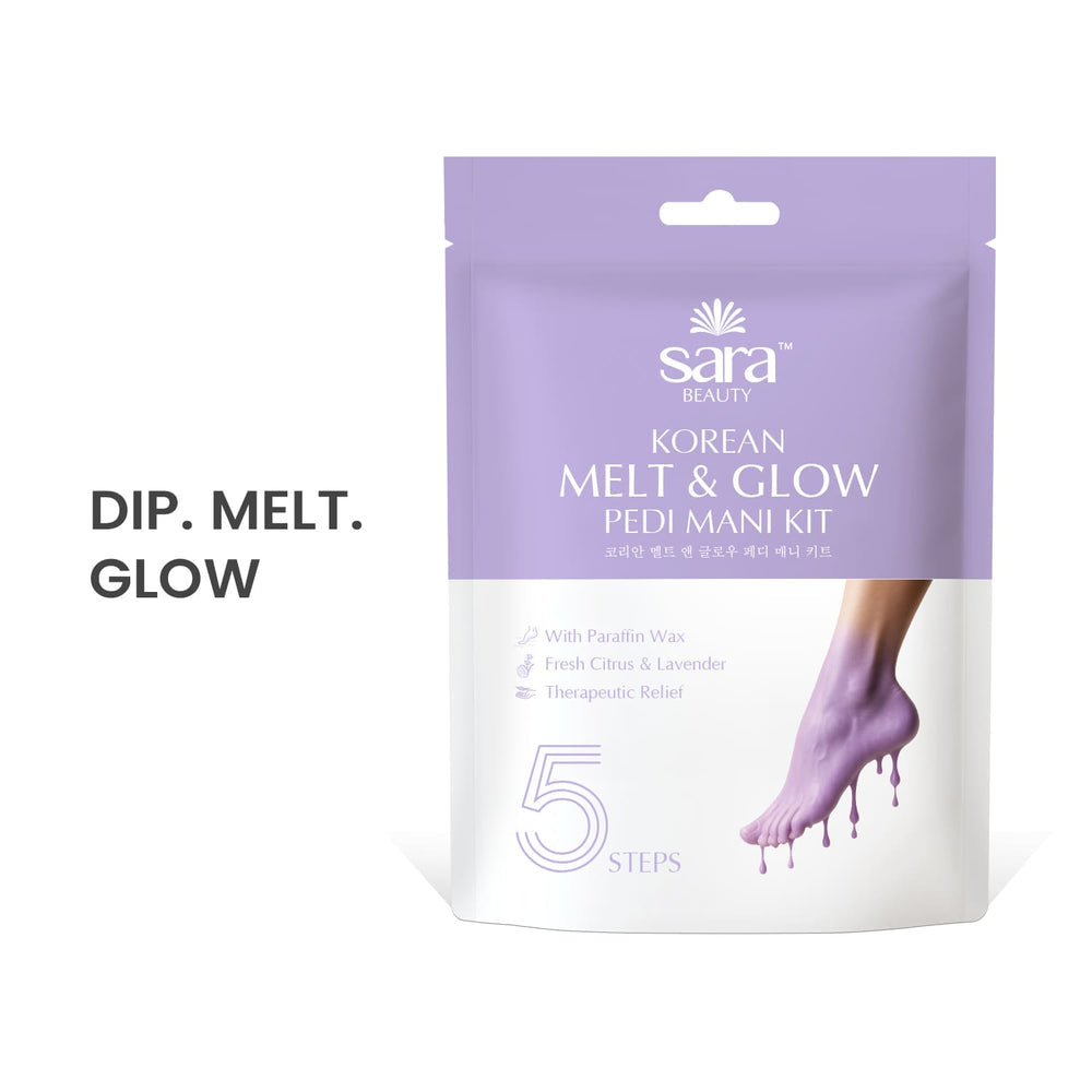 Sara Korean Melt and Glow Pedicure and Manicure Kit with Paraffin Wax Mask - Image 2 - Buy from Indicrest