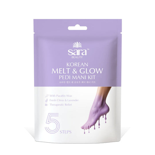 Sara Korean Melt and Glow Pedicure and Manicure Kit with Paraffin Wax Mask - Buy from Indicrest