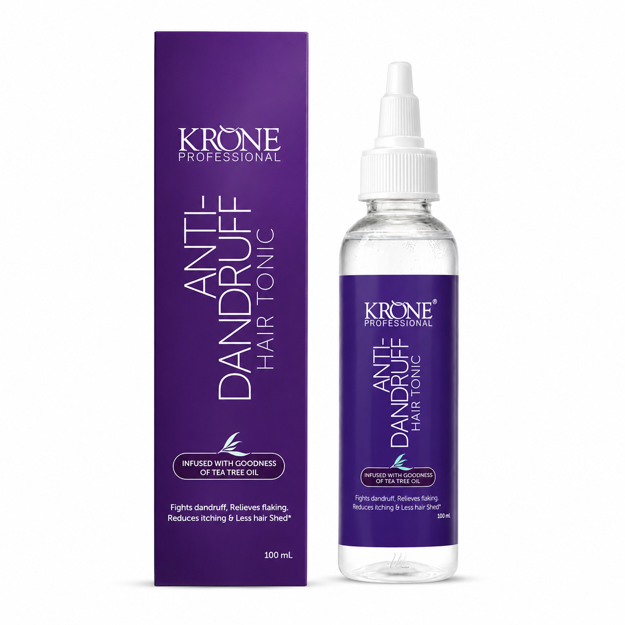 Krone Professional Anti-Dandruff Hair Tonic with Tea Tree Oil 100ml for men and women scalp care Buy at Indicrest
