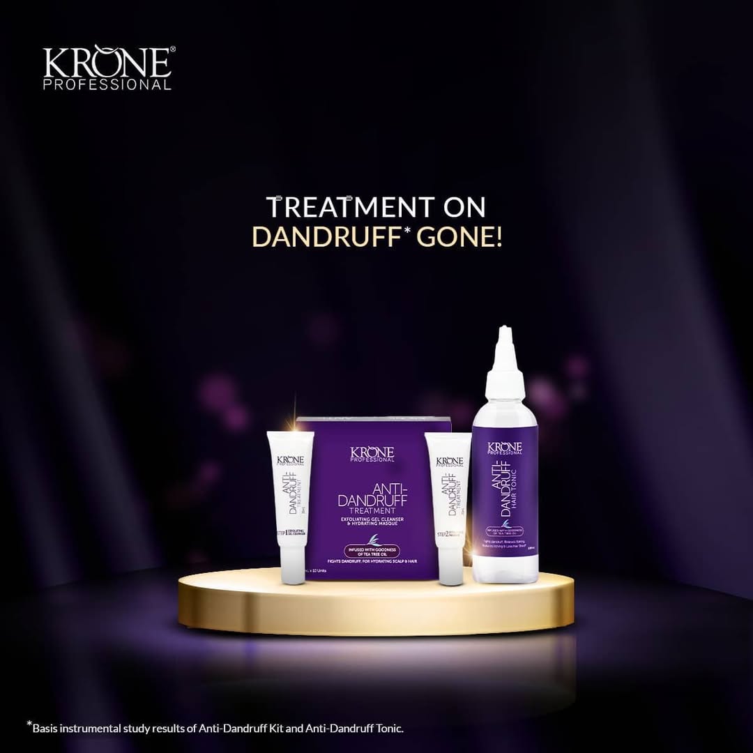 Krone Professional Hair Tonic 100ml with Tea Tree Oil for scalp comfort and hair manageability