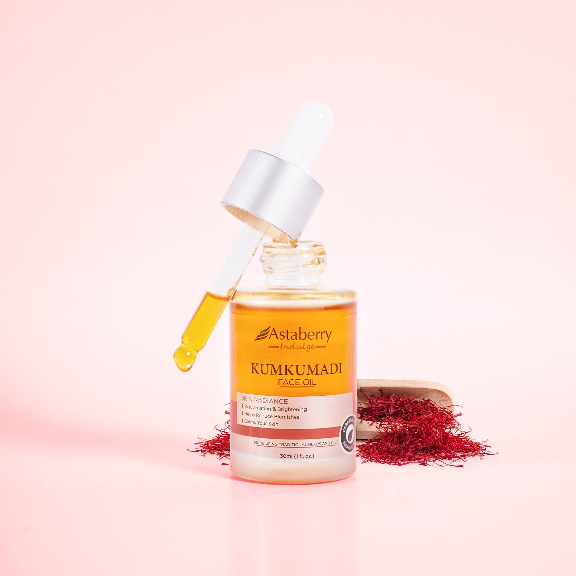 Astaberry Kumkumadi Face Oil for Blemishes and skin-lightening - 30ML - Image 6 - Buy from Indicrest