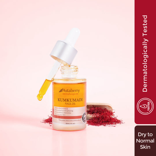 Astaberry Kumkumadi Face Oil for Blemishes and skin-lightening - 30ML - Buy from Indicrest