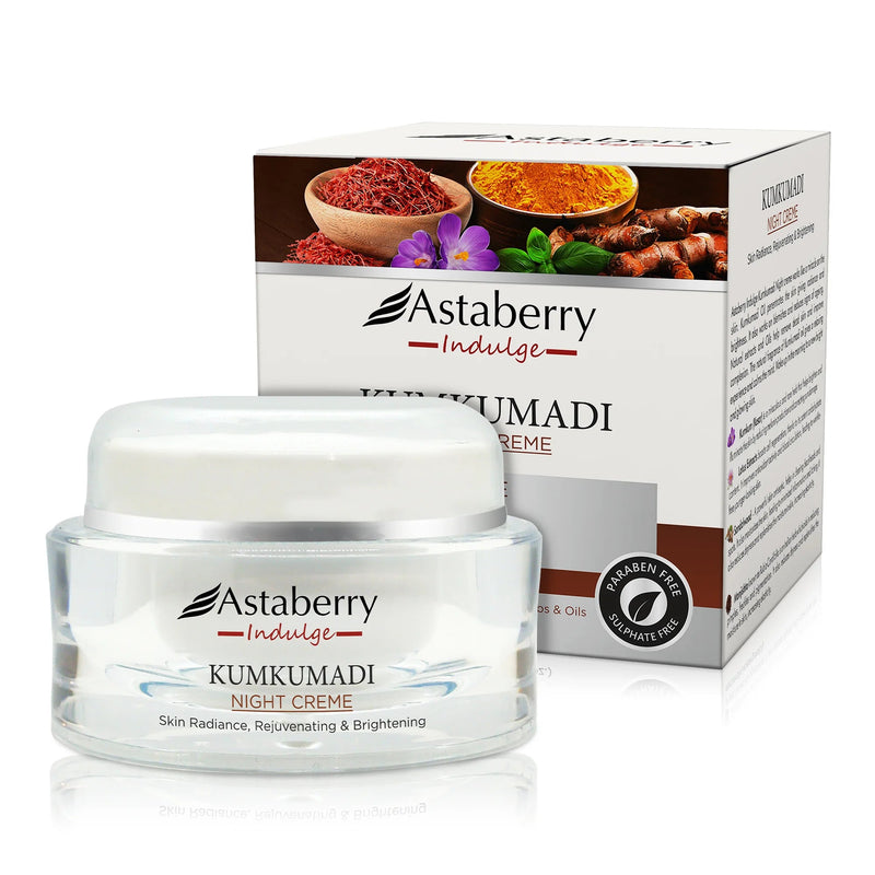 Astaberry Kumkumadi Night Creme for Deep Hydration & Glow - 50 GM - Image 8 - Buy from Indicrest