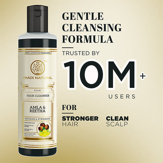 Khadi Natural Herbal Amla & Reetha Hair Cleanser - 210ml - Buy from Indicrest