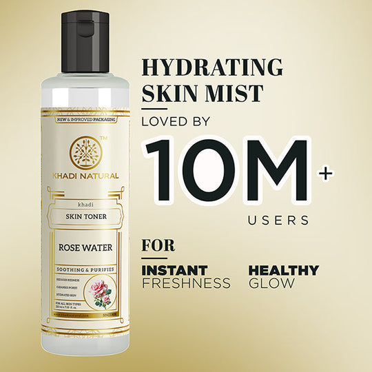 Khadi Natural Pure Rose Water Skin Toner - 210ml - Buy from Indicrest
