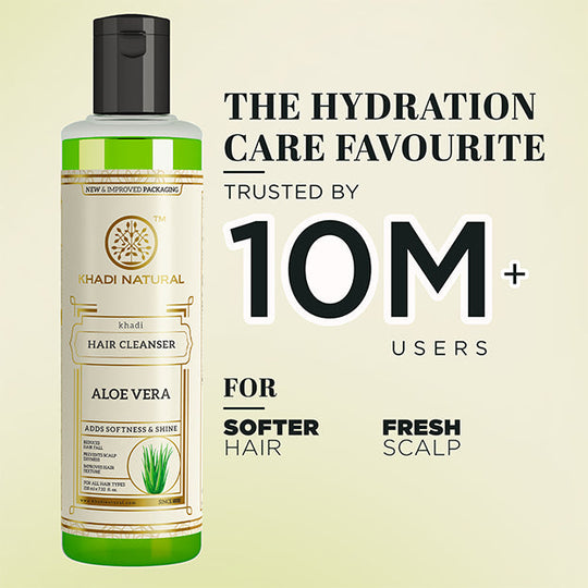 Khadi Natural Aloevera Hair Cleanser - 210ml - Buy from Indicrest