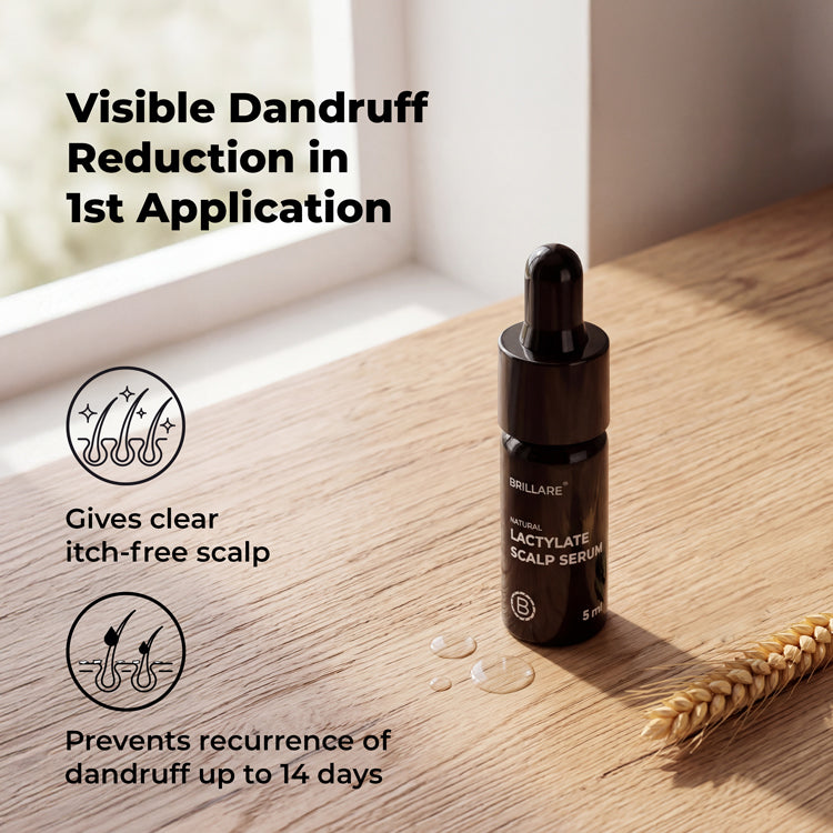 Brillare Mini Lactylate Scalp Serum for Dandruff Control, 5ml - Image 2 - Buy from Indicrest