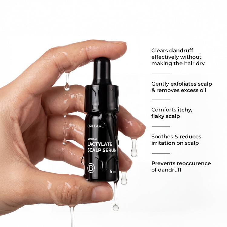 Brillare Mini Lactylate Scalp Serum for Dandruff Control, 5ml - Image 3 - Buy from Indicrest