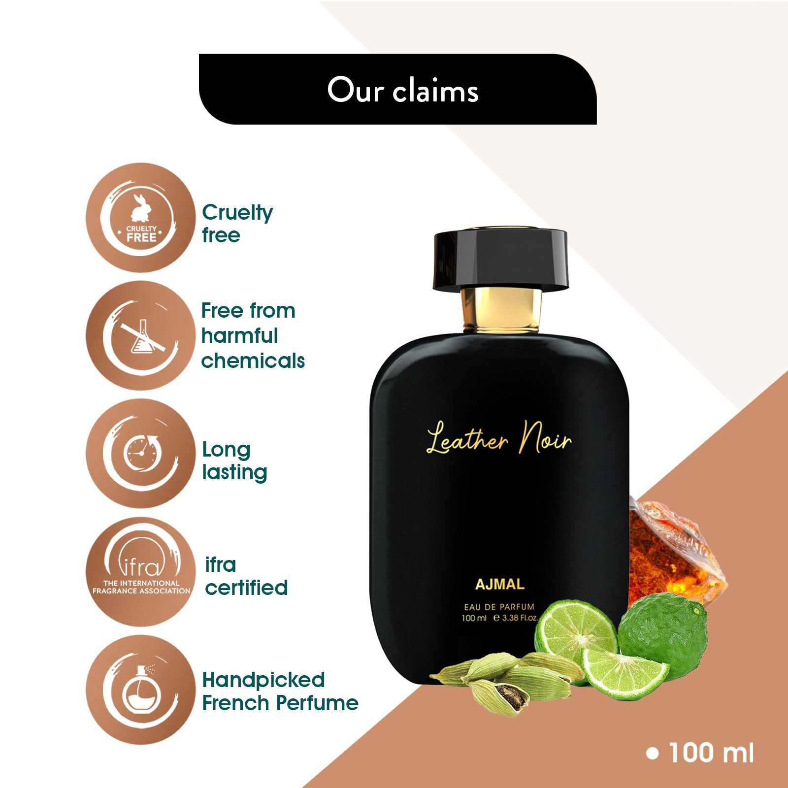LEATHER-NOIR Perfume 100ML for Men - Image 4 - Buy from Indicrest