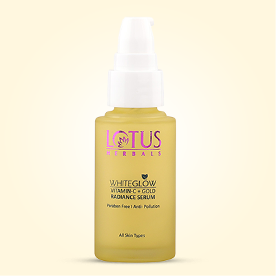 Lotus Herbals WhiteGlow VITAMIN-C + Gold RADIANCE SERUM, 30ml